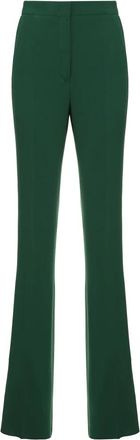 Max Mara Cosmo Cady Broek - Dames - Wijde Broeken - Groen - XL - Polyester - Broeken