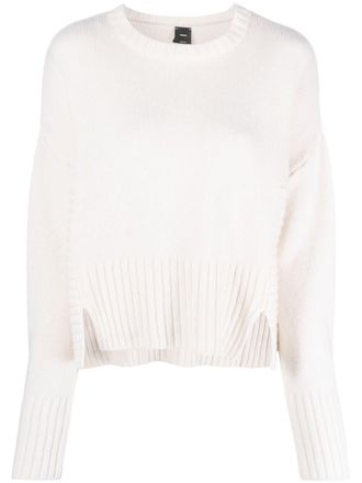 Tシャツ・カットソー Pinko Sweaters White PINKO Cotton Sweatshirt | White | FARFETCH