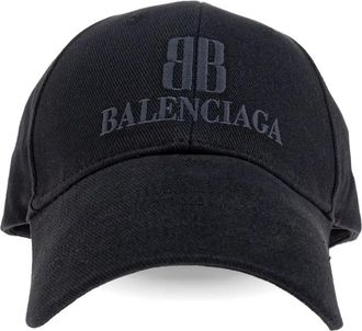 Balenciaga Cappello da baseball con logo - Nero
