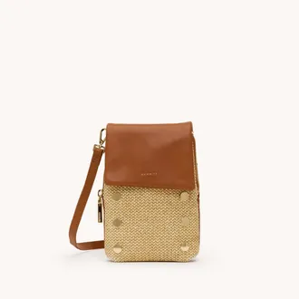 Hammitt Hammitt VIP Mobile Cocoa Raffia Gold