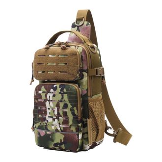 Generic Fishing Sling Bag,with Water Bottle Holder Equipment Storage | Lightweight Sling Bag,for Travel Men Camping Hiking Outdoor Gym Sports Adventure