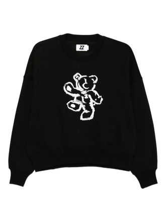 Izzue embroidered sweatshirt - Black