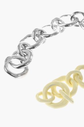 Jil Sander Enamelled Brass Chain Bracelet NEW LIGHTNESS Jil Sander