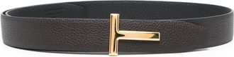 Tom Ford Dark Brown Leather Belt