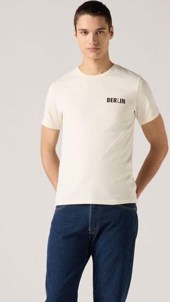 Levi's Print-Shirt LEVIS, Herren, Gr. XXL, levi berlin egret bo, Jersey, Obermaterial: 100% Baumwolle, bedruckt, unifarben, gerade h&uuml;ftbedeckend, Rundhals, S