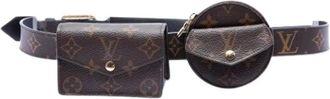 Louis Vuitton Pre-owned Daily Multi Pocket Belt - Dames - Vintage Heuptassen - Bruin - ONE Size - Vintage