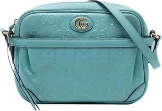 Gucci Pre-owned Cross Body Bags, female, Blue, Size: ONE SIZE Pre-owned Vintage Crossbody