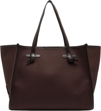 Gianni Chiarini Marcella Cotton Cowhide Leather Tote Bag