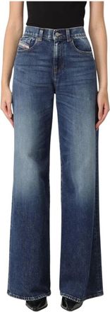 Diesel Wide Leg Jeans - Dames - Loose Fit Jeans - Blauw - W27 - Denim - Jeans