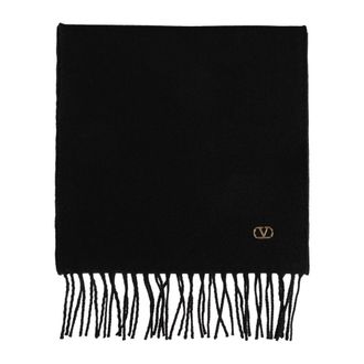 Valentino Garavani Cashmere Shawl - female - Valentino Garavani - Winter Scarves - Black - ONE SIZE - Accessories