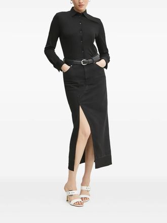 BOSS long sleeve shirt - women - Cotton - 36 - Black