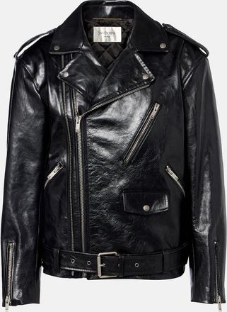 Saint Laurent Padded leather biker jacket