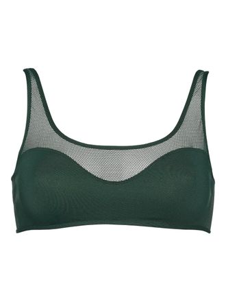 Eres Top bikini con scollo quadrato - Verde