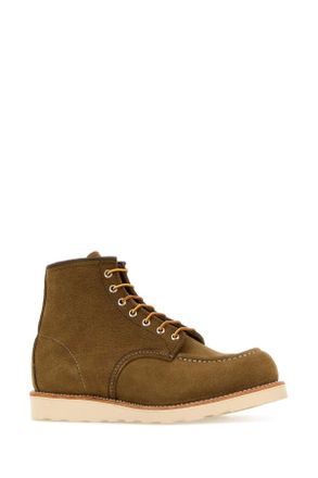 Red Wing Shoes Mens Biscuit Suede Ankle Boots Olivemohave Stivali