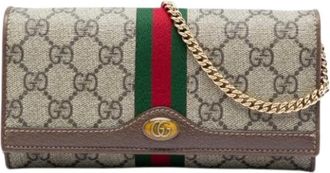 Gucci Pre-owned Ophidia Wallet on Chain - - Pre-owned - Donna - Beige - ONE SIZE