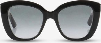 Gucci Oversize-Katzenaugensonnenbrille aus Acetat