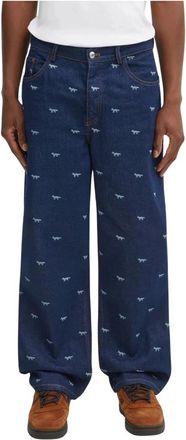 Maison Kitsun&eacute; Vaqueros Relajados - Jeans - Hombre - Azul - W31