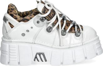 New Rock Sneakers con suola rialzata 60mm - Bianco