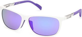 Adidas Sport SP0061 24Z Mens Sunglasses White Size 62