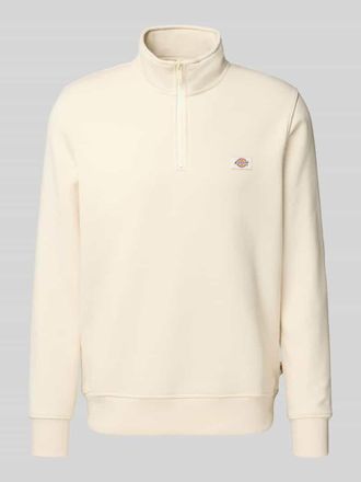 Dickies Sweatshirt mit Troyer-Kragen Modell OAKPORT in Offwhite, Größe XXL