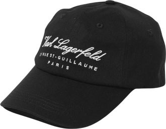 Karl Lagerfeld Baseballpet - Heren - Petten - Zwart - ONE Size - Katoen - Accessoires