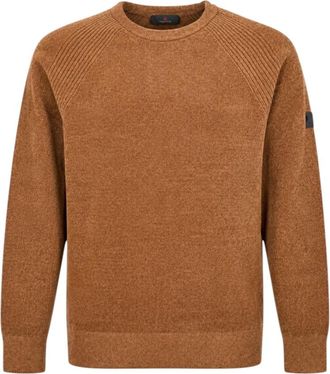 Peuterey Trui met ronde hals - Heren - Ronde hals truien - Bruin - S - Truien & Vesten