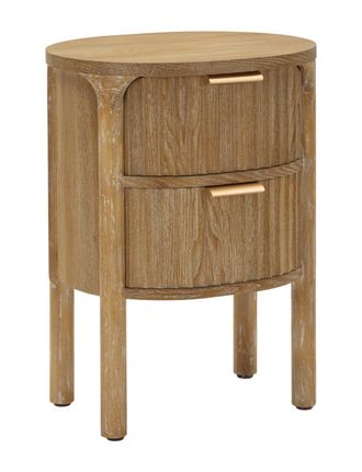 Mauro Ferretti Mesita de noche de madera de abeto cm 38x34,5x52