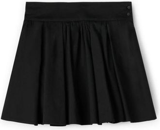 Motivi Korte Uitlopende Rok - Dames - Korte rokken - Zwart - L - Katoen - Rokken