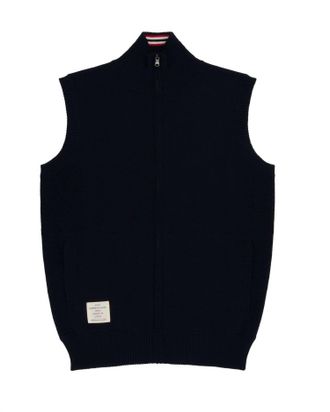 Amundsen & Scott Mens 5Mila Knitted Vest In Faded Navy
