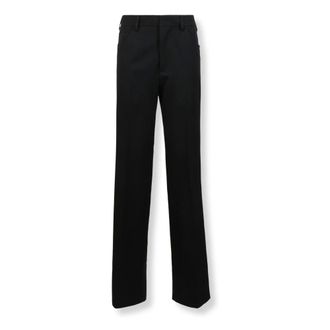 Marni Wijde broek - Dames - Broeken - Zwart - Maat: XS Wol