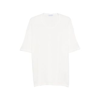 Maison Labiche Knitted Cotton T-Shirt - White
