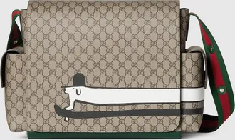 Gucci Large Printed GG Changing Bag, Beige, GG Canvas
