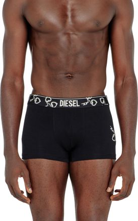 Diesel Three-pack boxer briefs with handcuff motif - Trunks - Man - Black
