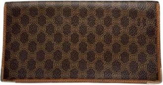 Celine Pre-owned Lederen Portemonnee - Dames - Vintage Accessoires - Bruin - ONE Size - Leer - Vintage