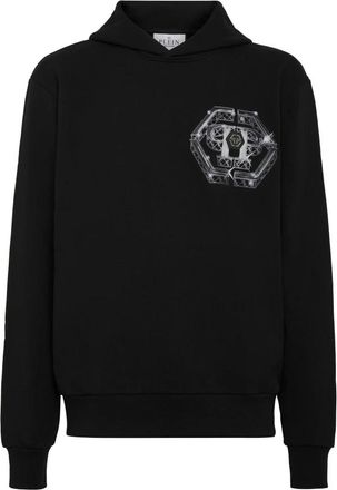 Philipp Plein Hoodie Sweatshirt Dark Romance - Heren - Hoodies - Zwart - 3XL - Katoen - Hoodies & sweatvesten