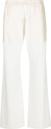 Fabiana Filippi drawstring straight trousers - women - Cashmere - 44 - White