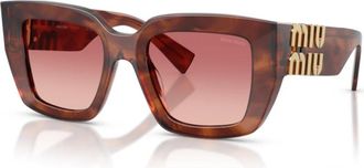 Miu Miu MU B05S 26E50U Zonnebrillen - Dames - Zonnebrillen - Bruin - 51 MM - Accessoires