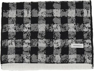 Emporio Armani Knitted scarf with Check motif Woman One Size