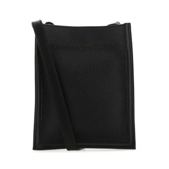 Alexander McQueen Logo Embossed Crossbody Bag