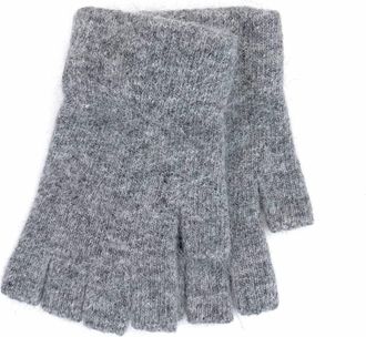 Linda Richards Womens No Fur Handwarmer In Dove Grey