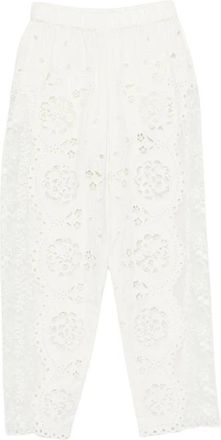 Sea NY Gardener Broek - Dames - Straight fit broeken - Wit - XS - Katoen - Broeken