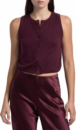 Cami NYC Dia Sweater Vest In Blackberry
