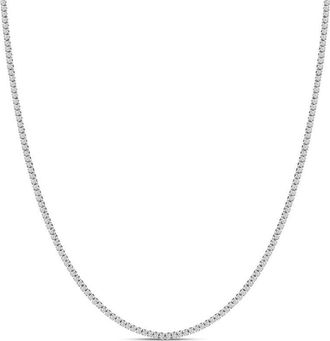 House of Brilliance 14K White Gold 3.0 Cttw Diamond Tennis Necklace