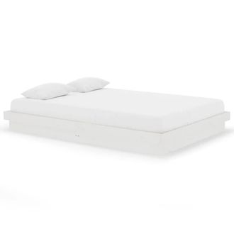 Berkfield Home 819908 Bed Frame without Mattress White Solid Wood 140x200 cm