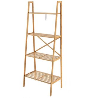 Giantex Estanter&iacute;a de bamb&uacute; 4 niveles: 35,5 x 60 x 148 cm