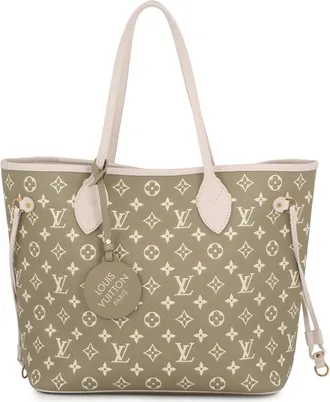 Louis Vuitton Beige Khaki Monogram Empreinte Handbag Shoulder Bag Tote Bag (Pre-Owned)