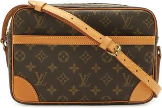 Louis Vuitton Brown Coated/Waterproof Canvas Trocadero 27 (Authentic Pre- Loved)