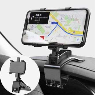 No Brand Soporte Giratorio De 360&deg; Para Tel&eacute;fono M&oacute;vil De Coche, Base Para Salpicadero, Apto Para Gps Y Smartphones De 4 A 7 Pulgadas