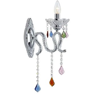 Marksl&ouml;jd Markslojd - Caramel - 1 L&aacute;mpara Vela De Pared De Cristal Claro Cromado, E14