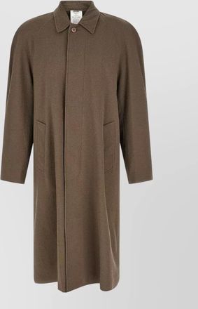 Magliano caligo coat raglan sleeves herringbone pattern